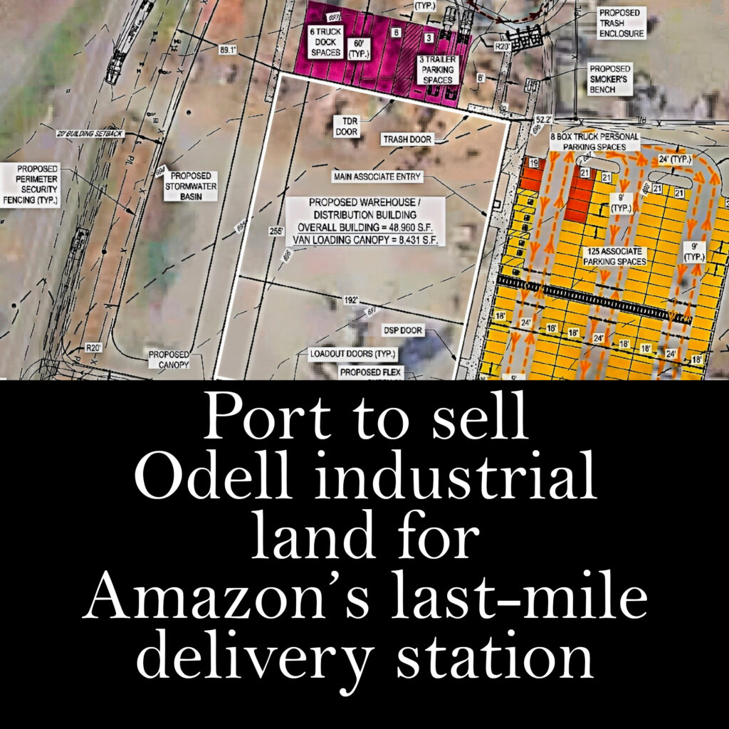 Port to sell Odell industrial land for Amazon’s last-mile delivery station 
